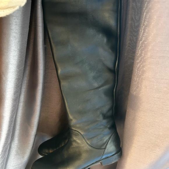 Stuart Weitzmen Black Leather Knee-High Boots size 9 M - Picture 9 of 15